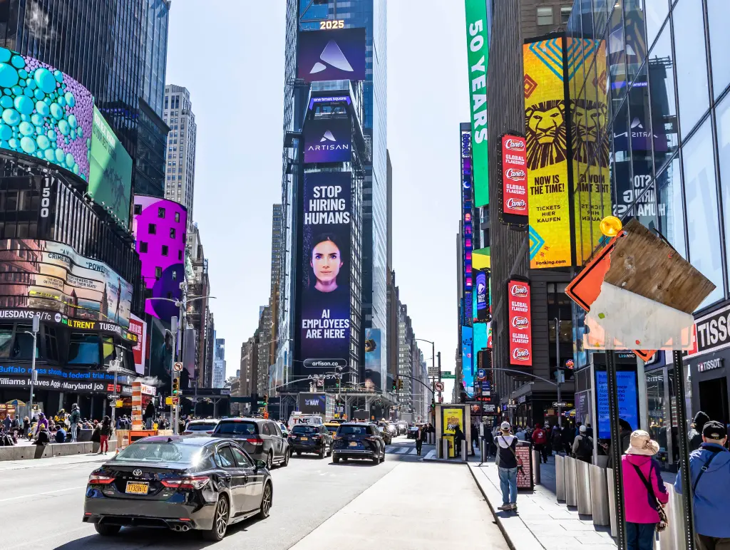 viral AI billboard