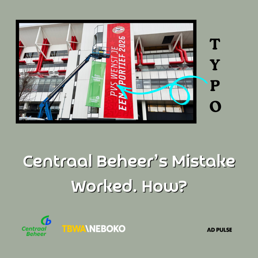 Centraal Beheer typo was experiential for audience