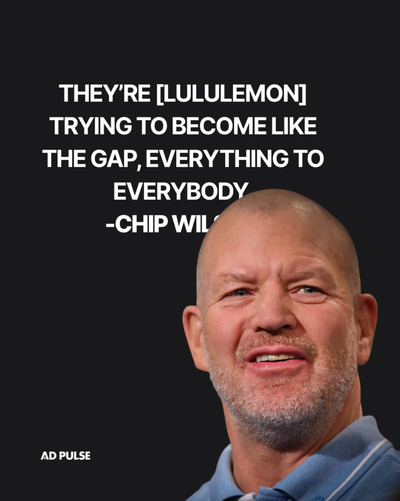 Chip Wilson's views reflect the Lululemon decline in years